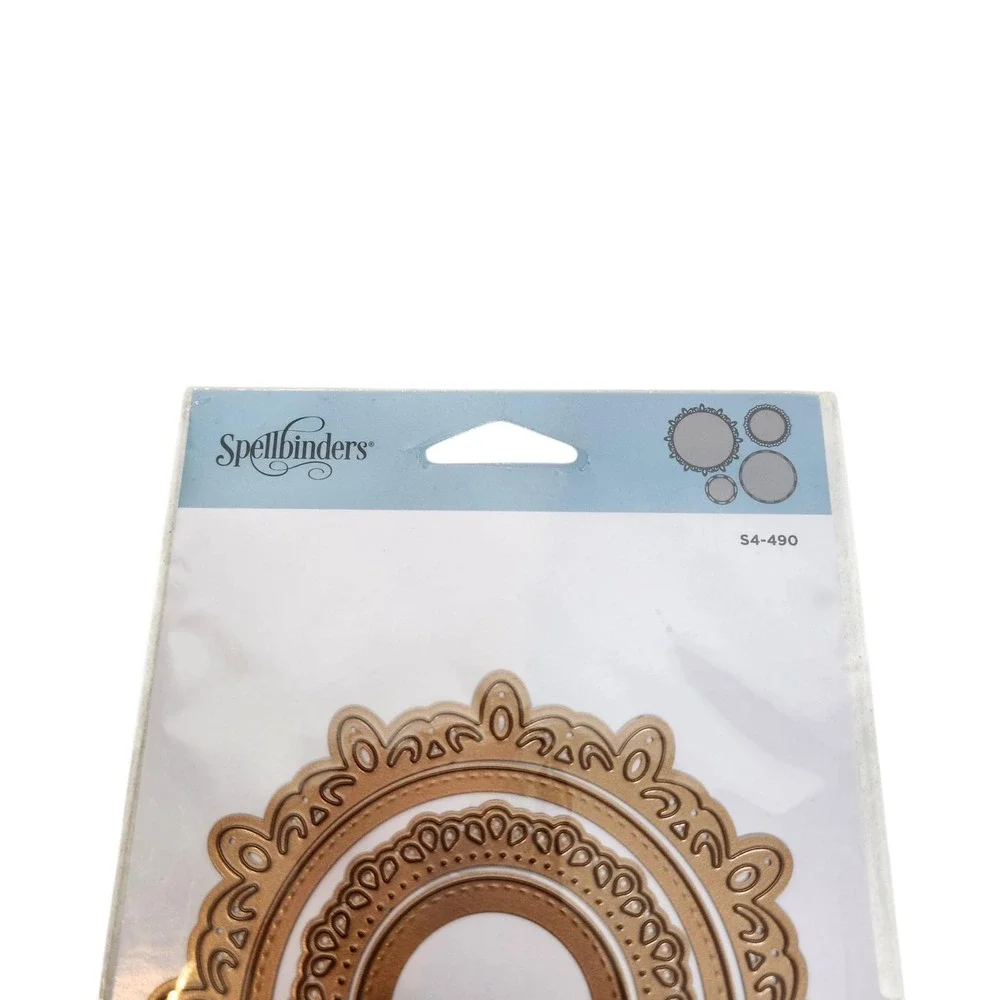 Spellbinders Triple Tear Cutting Dies S4-490 4 Templates Scrapbook Cardmaking
